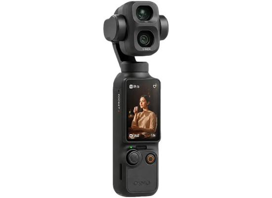 DJI Osmo Pocket 4P Vlog Combo Handheld 3-Axis Gimbal Camera with Dual CMOS Sensors, 4K UHD 240fps Video, 37MP Photos, 103GB Built-in Storage, Wi-Fi 6 & Bluetooth 5.4, Black